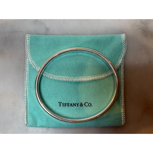 Silver Tiffany & Co. Sterling Silver 1837 Vintage Bangle Bracelet 33.59g For Sale - Image 8 of 8