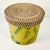Wood 1990s Vintage Coastal Boho Chic Wicker Lidded Bamboo Leaf Motif Storage Box, Medium For Sale - Image 7 of 10