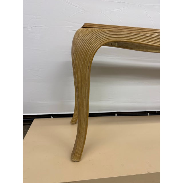 1970s A Gabriella Crespi Style Pencil Reed Console and Side Table For Sale - Image 11 of 12