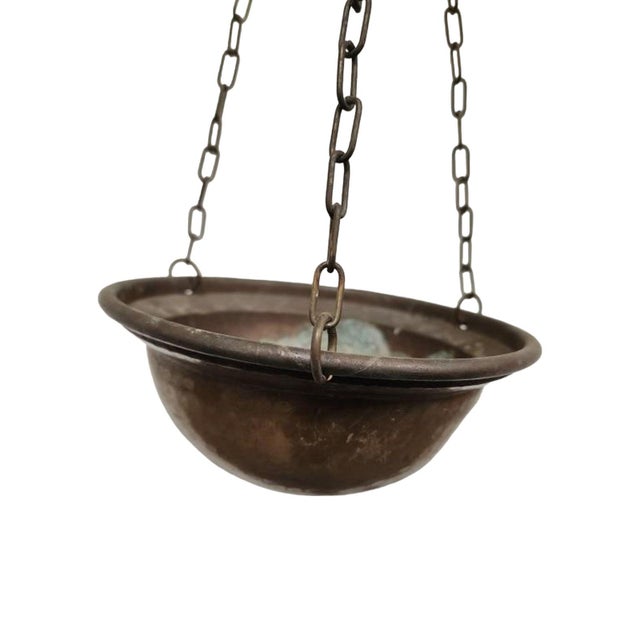 American Late 19th Century Antique American Brass Wall-Mount Scales For Sale - Image 3 of 4