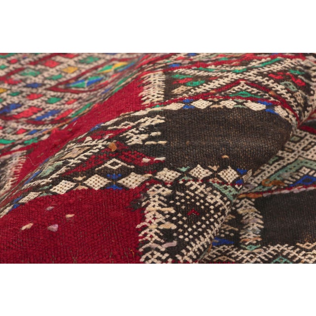 Vintage Zemmour Moroccan Kilim Rug, 02'04 X 31'11 For Sale In Dallas - Image 6 of 10