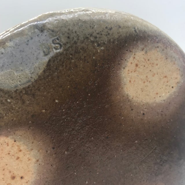 Stoneware Vase by David Stuemfple - Signed For Sale - Image 4 of 4