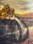 Vintage Signed “Bell” American West Large Painting on Canvas- Watering the Horses For Sale In Pittsburgh - Image 6 of 12