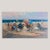 Red Impressionist Coastal & Countryside, Oil on Board Paintings, Set of 2 For Sale - Image 8 of 11