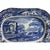 Vintage Authentic Spode Blue Italian 14" Large Serving Platter Scalloped For Sale In Palm Springs - Image 6 of 9