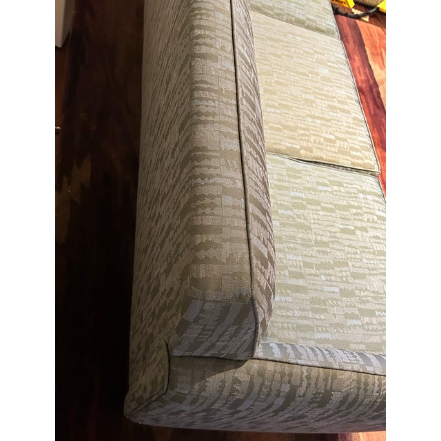 1990s Mueller Mid Century Modern Blue Sofa For Sale In Washington DC - Image 6 of 8