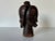 Vintage African Hand Carved Wood Head Bust Sculpture For Sale In Miami - Image 6 of 9