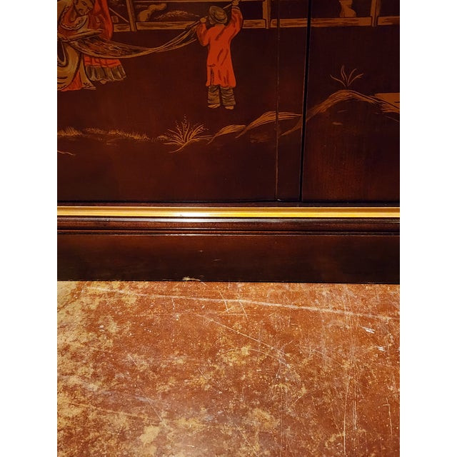 Japanned Breakfront Display Cabinet For Sale - Image 12 of 13