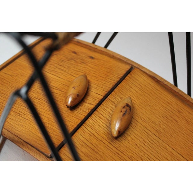 Petite Mid-Century Italian Maple and Metal Sewing Box For Sale - Image 10 of 12