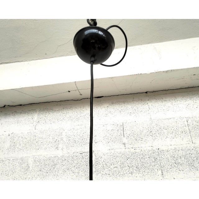 Black 2133 Ceiling Lamp by Gino Sarfatti for Artiluce, 1970s For Sale - Image 8 of 12