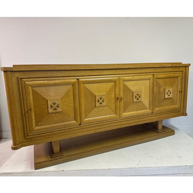 French Art Deco Oak Sideboard, 1930s For Sale - Image 9 of 18