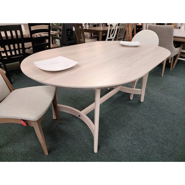 Mila Amish Made Dining Table by Fusion Designs For Sale - Image 4 of 7
