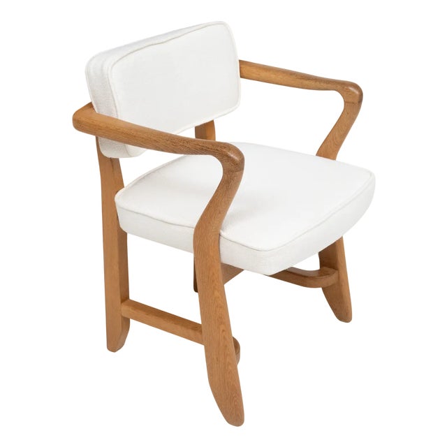 Armchair by Guillerme et Chambron for Votre Maison, 1950s For Sale