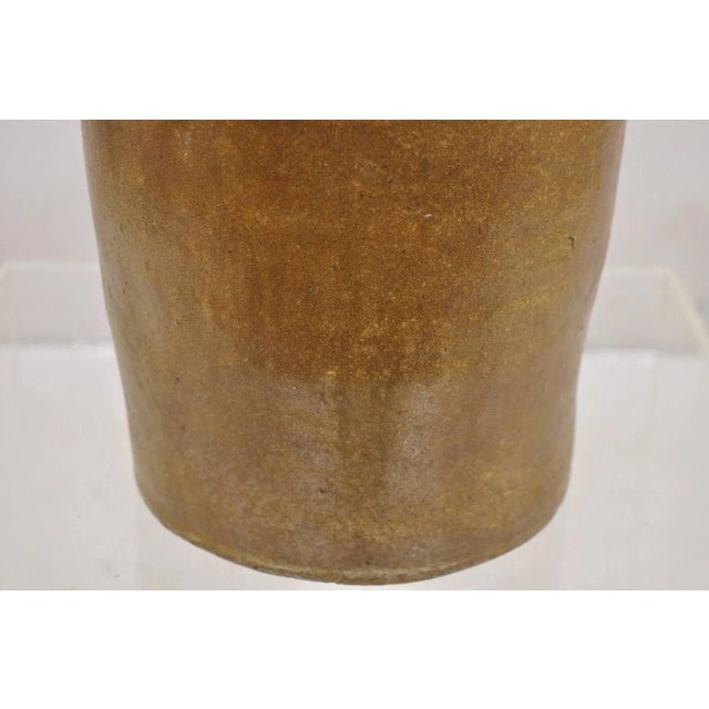 Antique Stoneware Pottery 2 Gallon Water Jug Pitcher Cobalt Blue Painted "2" For Sale - Image 9 of 13