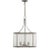 Bridgewater 3-Light Glass Statement Chandelier For Sale