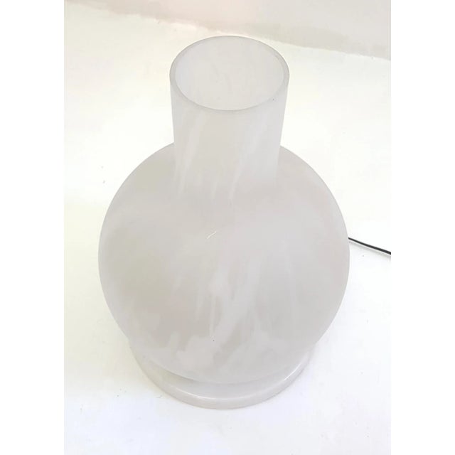 Italian Marble & Glass Table Lamp, 1960s For Sale - Image 3 of 7