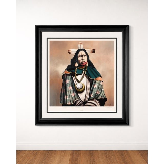 Signed and framed J.D. Challenger’s “Wisdom of the Shaman,” and the edition marking is 30/80 AP Signed and framed J.D....