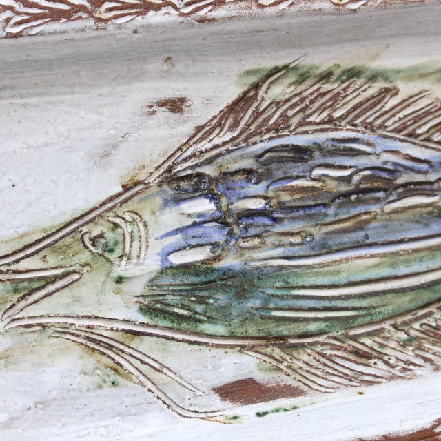 Vintage French Ceramic Tray by Albert Thiry, 1970s For Sale - Image 12 of 14