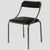 Industrial Black Dining Chairs, 1970s, Set of 4 For Sale - Image 3 of 12
