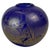 Azurene Cobalt Blue and Gold Glass Vase by Michael Harris, 1978 For Sale - Image 9 of 9