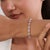 Not Yet Made - Made To Order 14k Gold Pear Cut 2.74ct Pink Sapphire & Diamond Byzantine Tennis Bracelet For Sale - Image 5 of 17