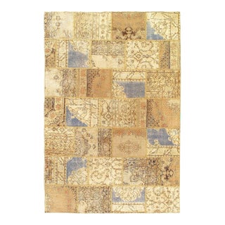 Pasargad Beige Turkish Patchwork Rug For Sale