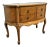 Louis XV Walnut Inlaid Burl Carved Commode For Sale