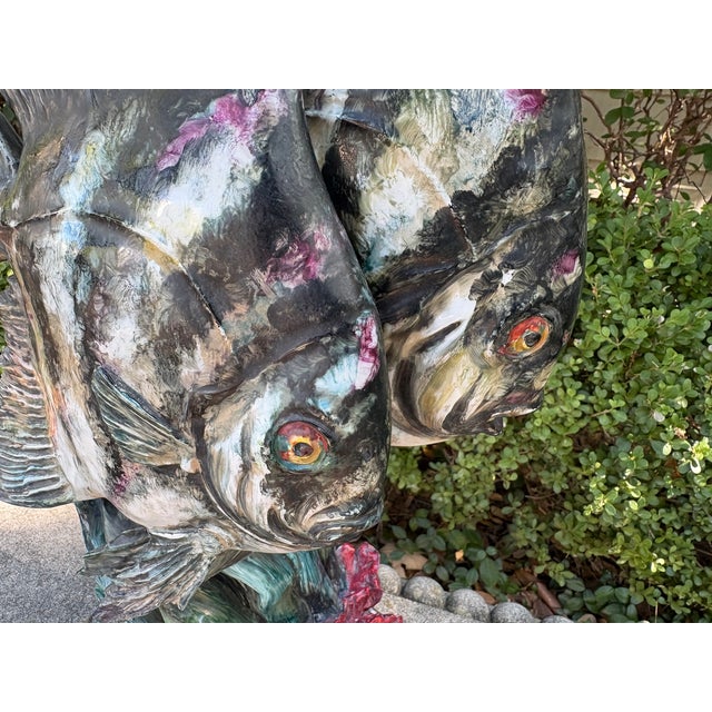 1960s Italian Glazed Porcelain Fish Sculpture For Sale In Houston - Image 6 of 11