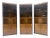 Set of 3 Burl Wood Lighted Cabinets Wall Units Mid Century Modern MINT For Sale
