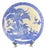 Large Antique Japanese Blue and White Porcelain Imari Plate, 19th Century For Sale