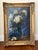 Mid 20th Century Vase of Roses on Blue Painting, Framed For Sale - Image 4 of 4