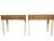 Pair of 1920s Italian Neoclassical Painted and Parcel-Gilt Console Tables Faux Marble For Sale - Image 10 of 10