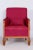 1930s French Art Deco Red Chair in Beech, 1930s For Sale - Image 5 of 9