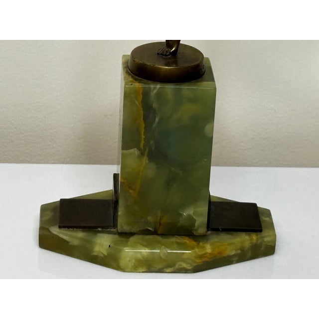 Original Art Deco Bronze Sculpture Dancing Graceful Ballerina by Josef Lorenz Circa 1925 on Onyx Plinth For Sale - Image 6 of 12