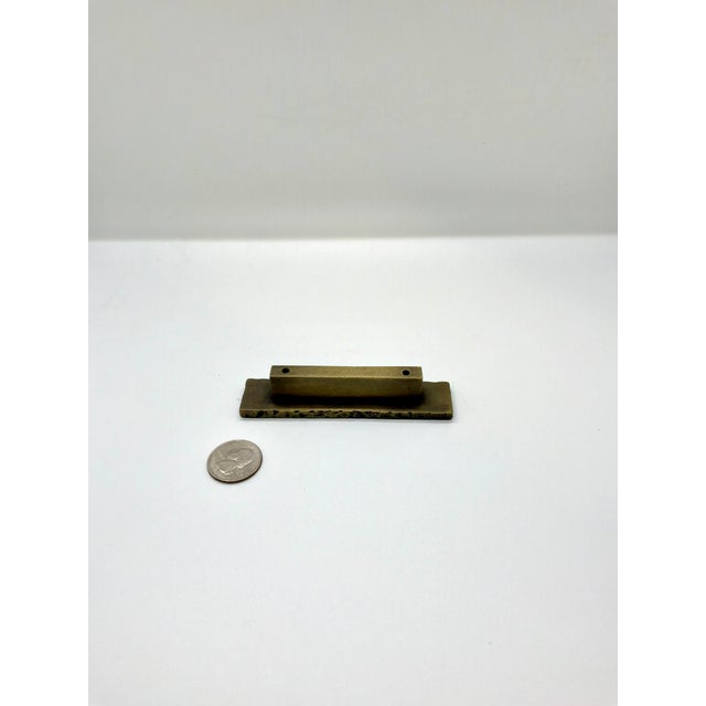 Henredon Henredon Rectangular Pull Antique Brass. For Sale - Image 4 of 4