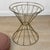 Mid-Century Gold Hour Glass Red Polka Dot Round Vanity Stool For Sale - Image 4 of 10