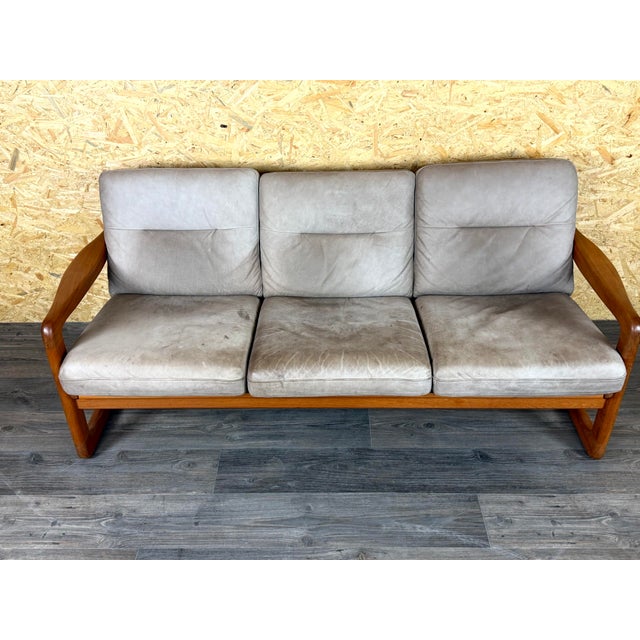 Vintage Teak Three-Seater Sofa and Easy Chairs from Möbelfabrik Holstebro, 1960s, Set of 3 For Sale - Image 16 of 18