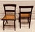 Late 1800’s Pair of painted Hitchcock caned seat chairs faded greek key painting at back supports