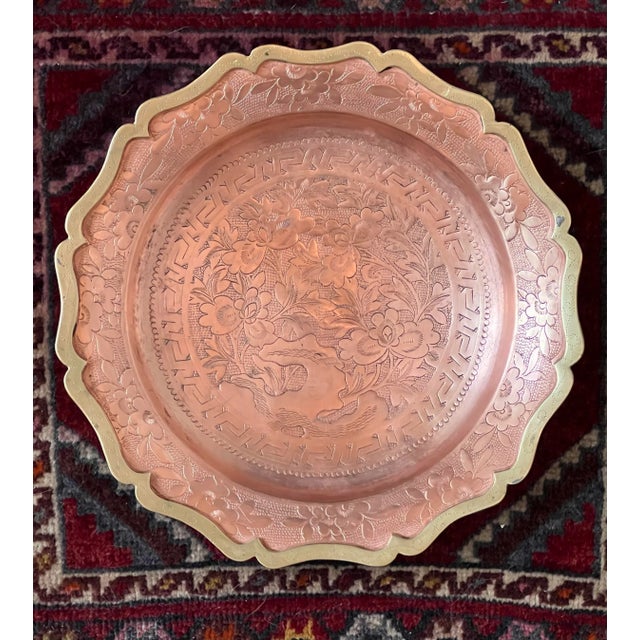 Early 20th Century Mixed Metal Scholar’s Stone Lotus Tray - Styled After Tony Duquette & James Mont For Sale - Image 10 of 12