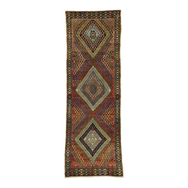 Vintage Turkish Oushak Rug Runner - 03'04 X 09'10 For Sale