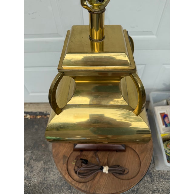 Brass La Barge Brass Table Lamp For Sale - Image 8 of 8