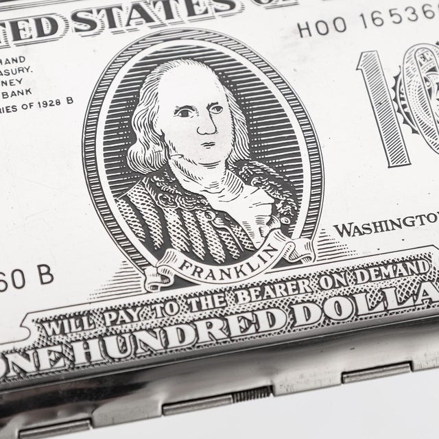 American Silver-Plated Cigarette Case and Lighter, Set of 2 For Sale - Image 14 of 18