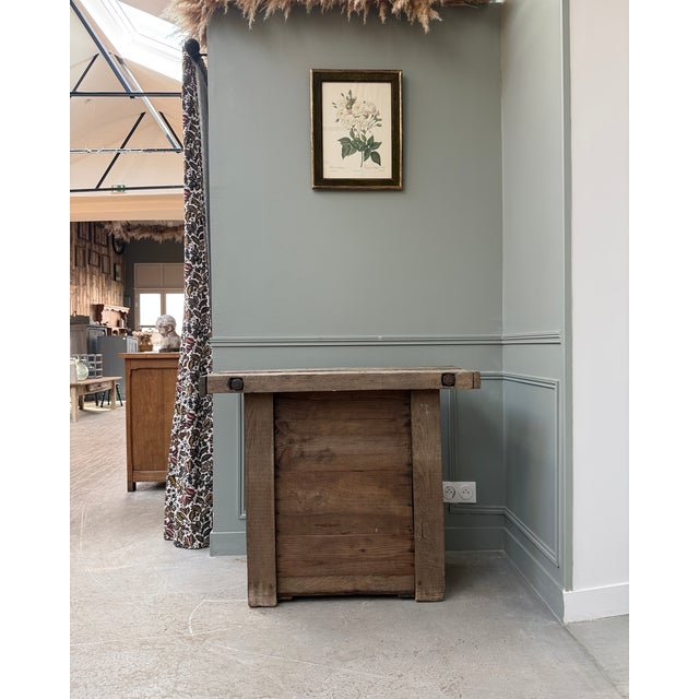 1950s Small Vintage Oak Workbench, 1950s For Sale - Image 5 of 12
