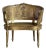 Vintage Regency Gilt Caned Chair For Sale