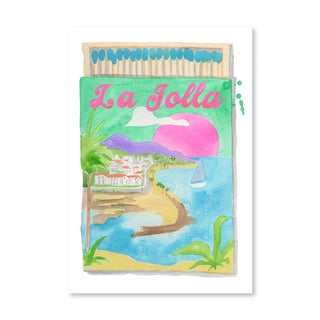 Furbish La Jolla Matchbook Watercolor Print, 5" x 7" For Sale