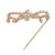 1990s Tiffany & Co Estate Twisted Rope Bow Brooch Pin Silver + 14k Gold 5.8 Grams For Sale - Image 9 of 11