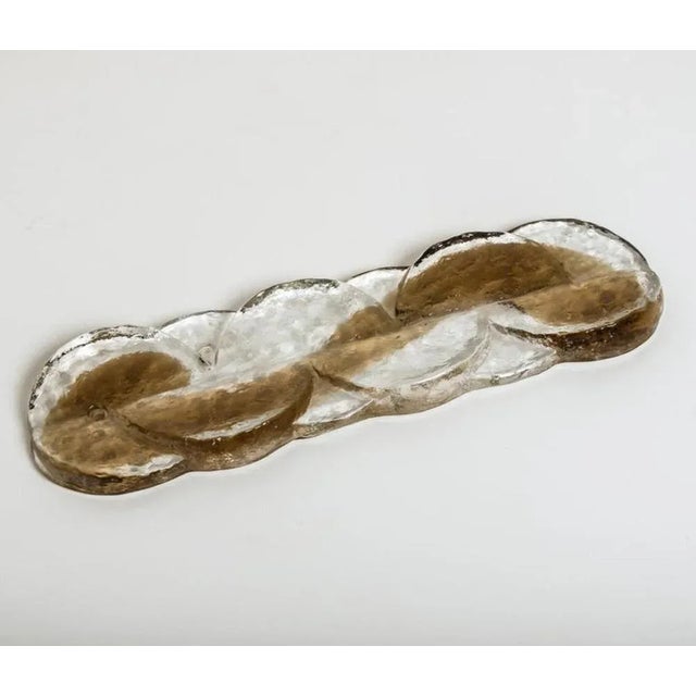 Large Chandeliers with Citrus Swirl Smoked Glass attributed to J. T. Kalmar for Kalmar, Austria, 1969 For Sale - Image 8 of 13