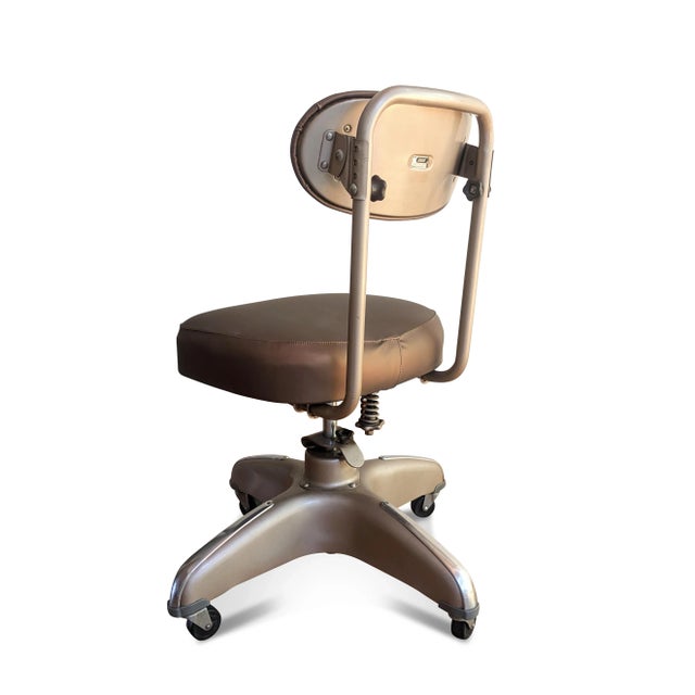 1940s 1940s Custom Tanker Office Chair - By Cosco For Sale - Image 5 of 12