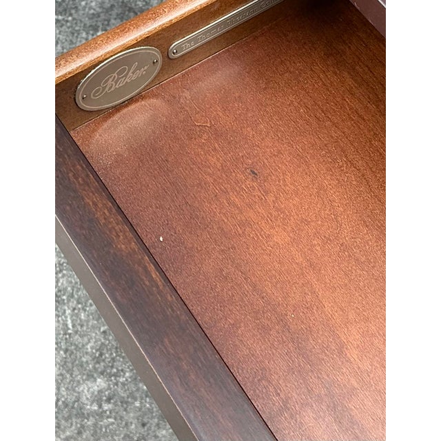 Baker Furniture Company Vintage Baker Saber Leg Writing Desk For Sale - Image 4 of 10