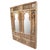 An exceptional antique Indian architectural facade repurposed into a dramatic double mirror, this richly carved teak wood...